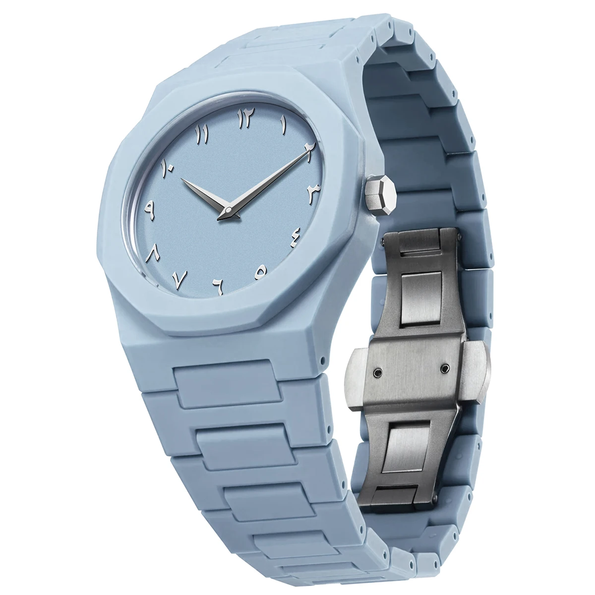 새로운 트렌드 클래식 창의적인 플라스틱 블루 쿼츠 시계 3ATM 방수 남성 비즈니스 시계