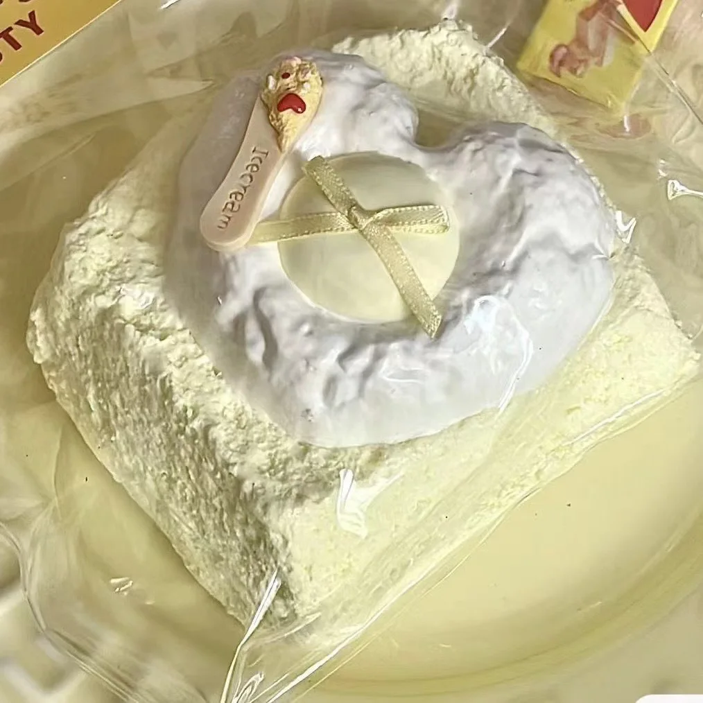 Handmade Silicone Large heart Egg Double layered toast mochi stress relief squishy fidget toy antiestres Squeezing Toy