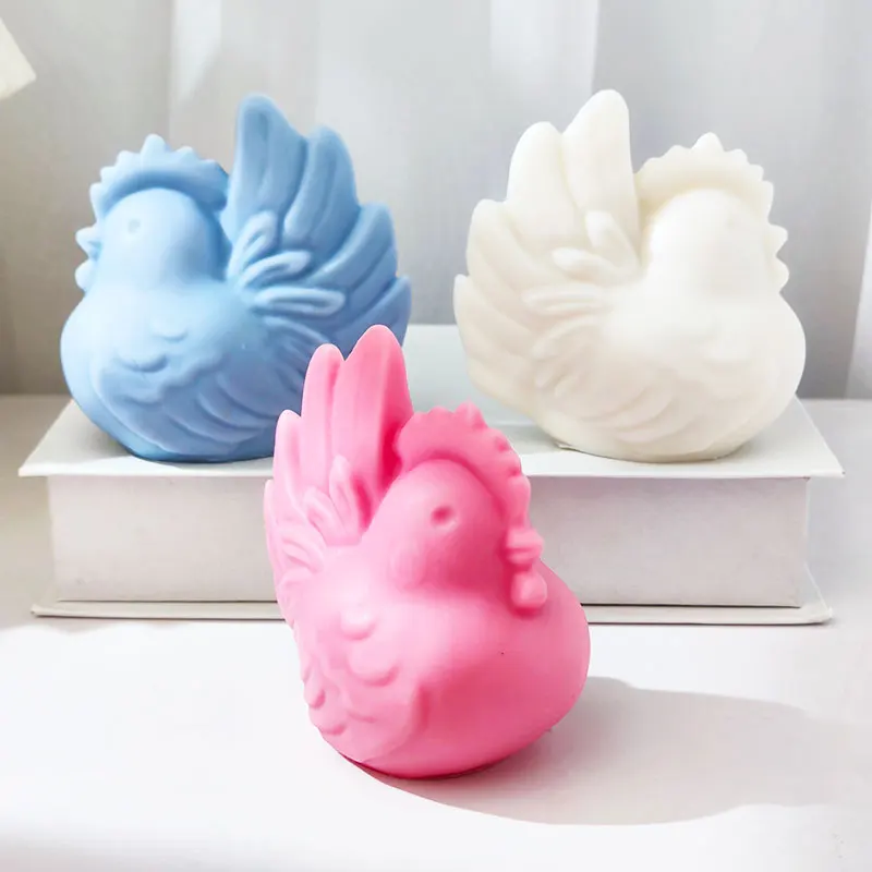 New Rooster Mold Thanksgiving Turkey Aromatherapy Candle, Ornamental Cold Drink Glass, Cake Mould