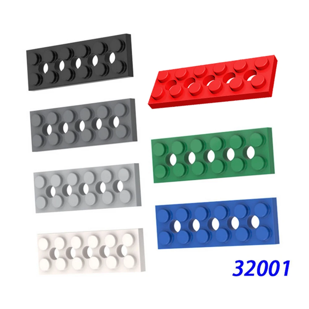 2x6 حفرة لوحة رقيقة اللبنات الأساسية مع 5 ثقوب أجزاء الجسيمات الصغيرة MOC الطوب الفني الطفل لتقوم بها بنفسك ألعاب تعليمية #2