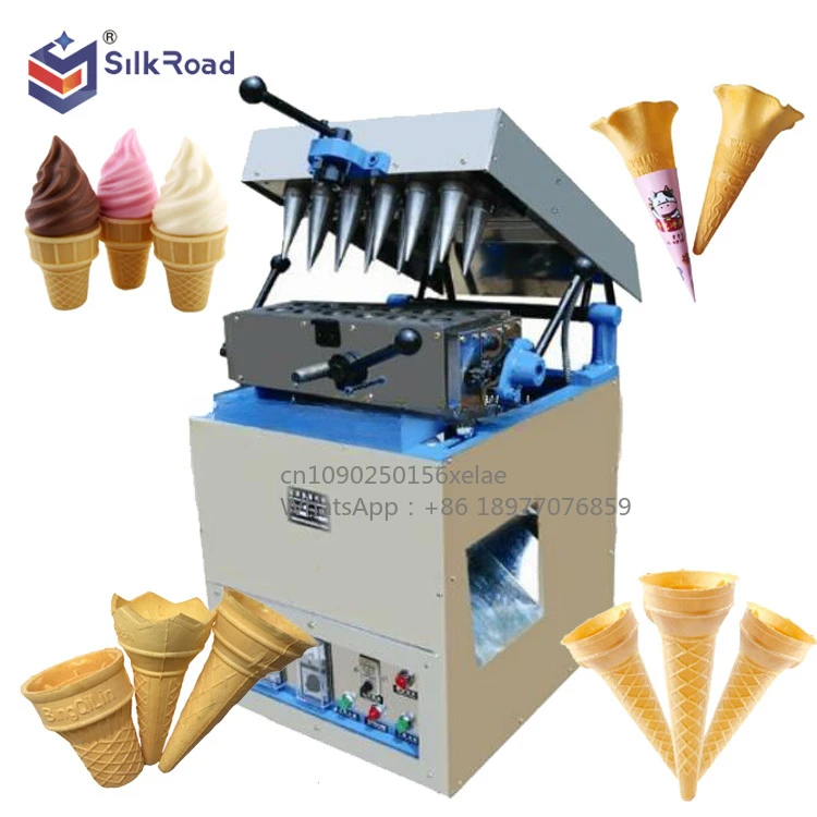 Wafer Coffee Edible Biscuit Cone Machine Semi-Automatic Ice Cream Waffle Cone Machine
