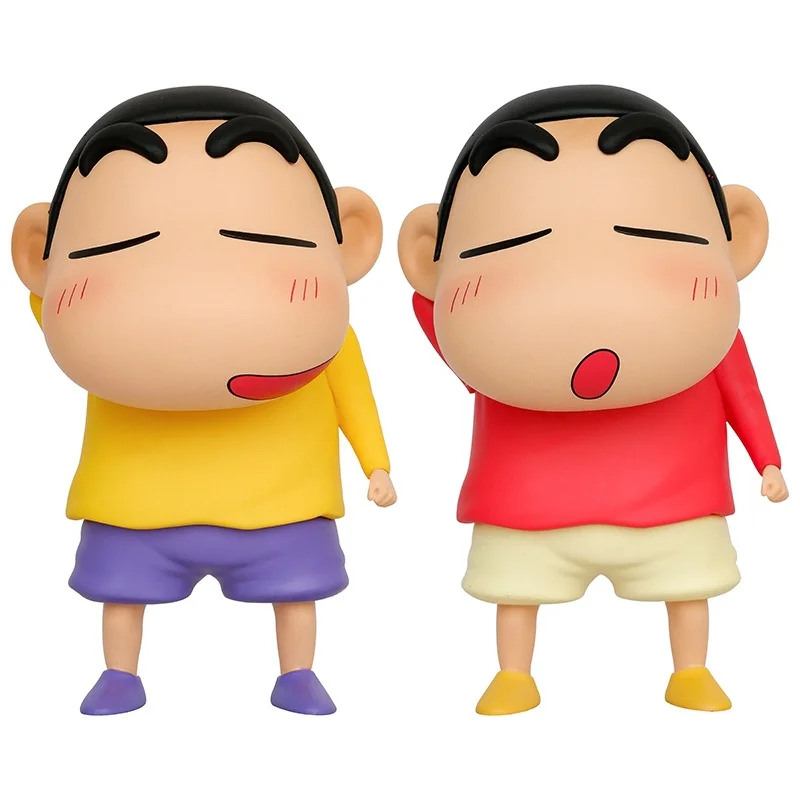 Q-Version Anime Characters Shy Crayon Shin Chan Figurines Cute Curry Shin Chan Toys Trendy Cartoon Desktop Accessories Boxed Mod