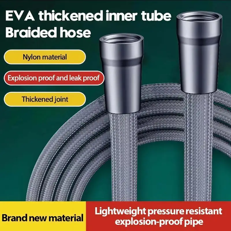 

1.5/2M Anti Winding Handheld Shower Hose GI/2 Flexible Shower Tube High Pressure Universal Interface Bath Shower Nylon Pipe