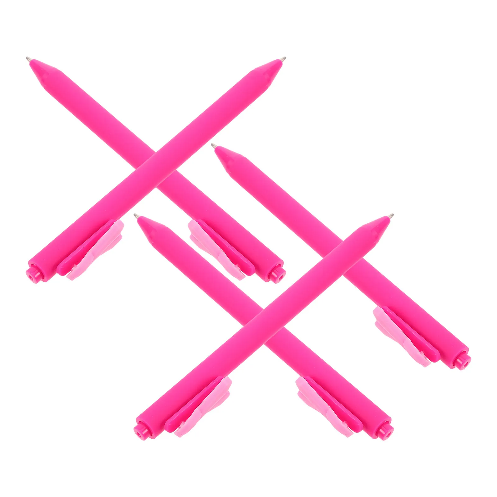 

5pcs Ribbon Shaped Ballpoint Pens Smooth Writing Students Stationery Bulk Office Supplies Fundraising Charity Tool Portable