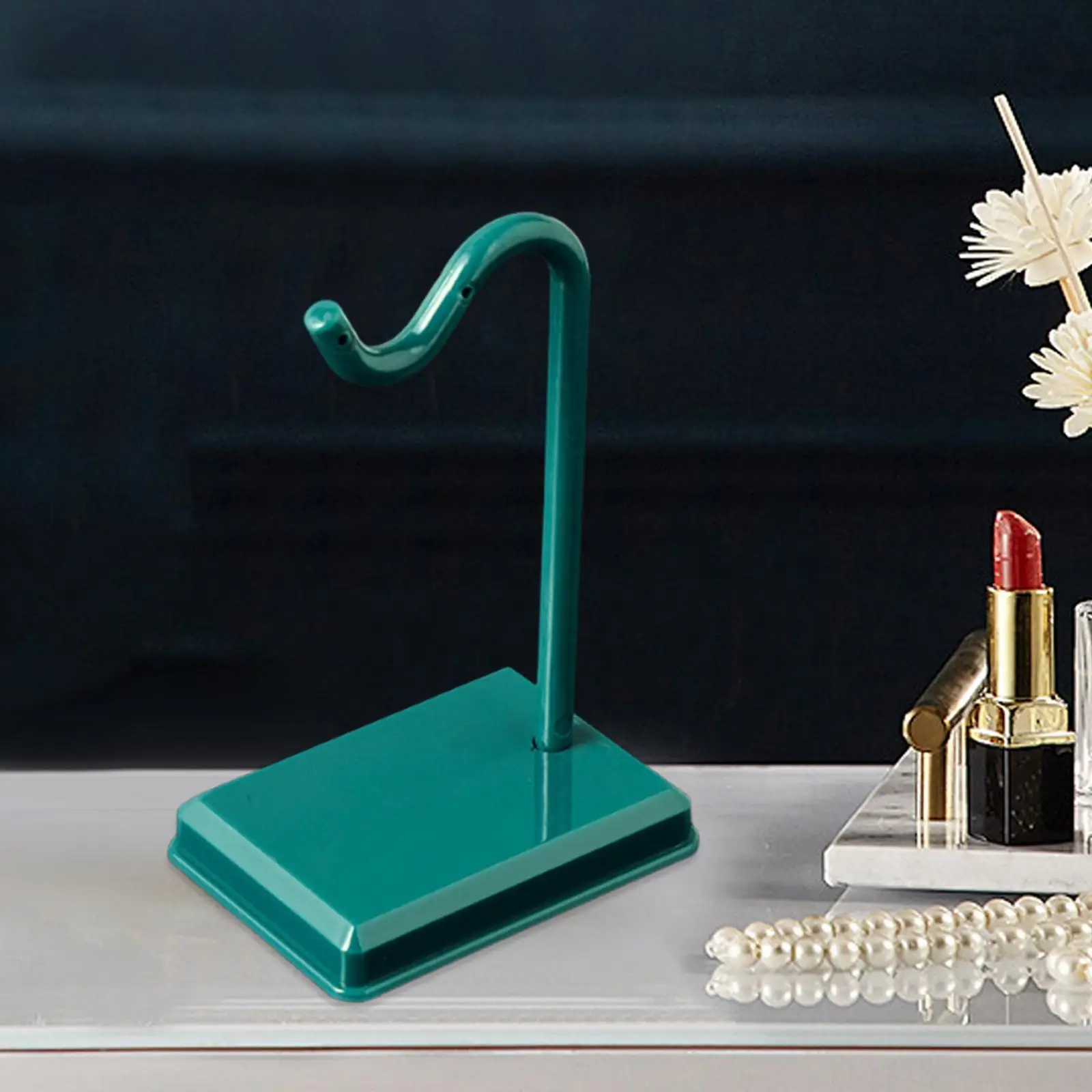 حامل القرط منضدية منظمة محمولة أنيقة عرض المجوهرات حامل للإسورة عقال القلائد أقراط المعلقات