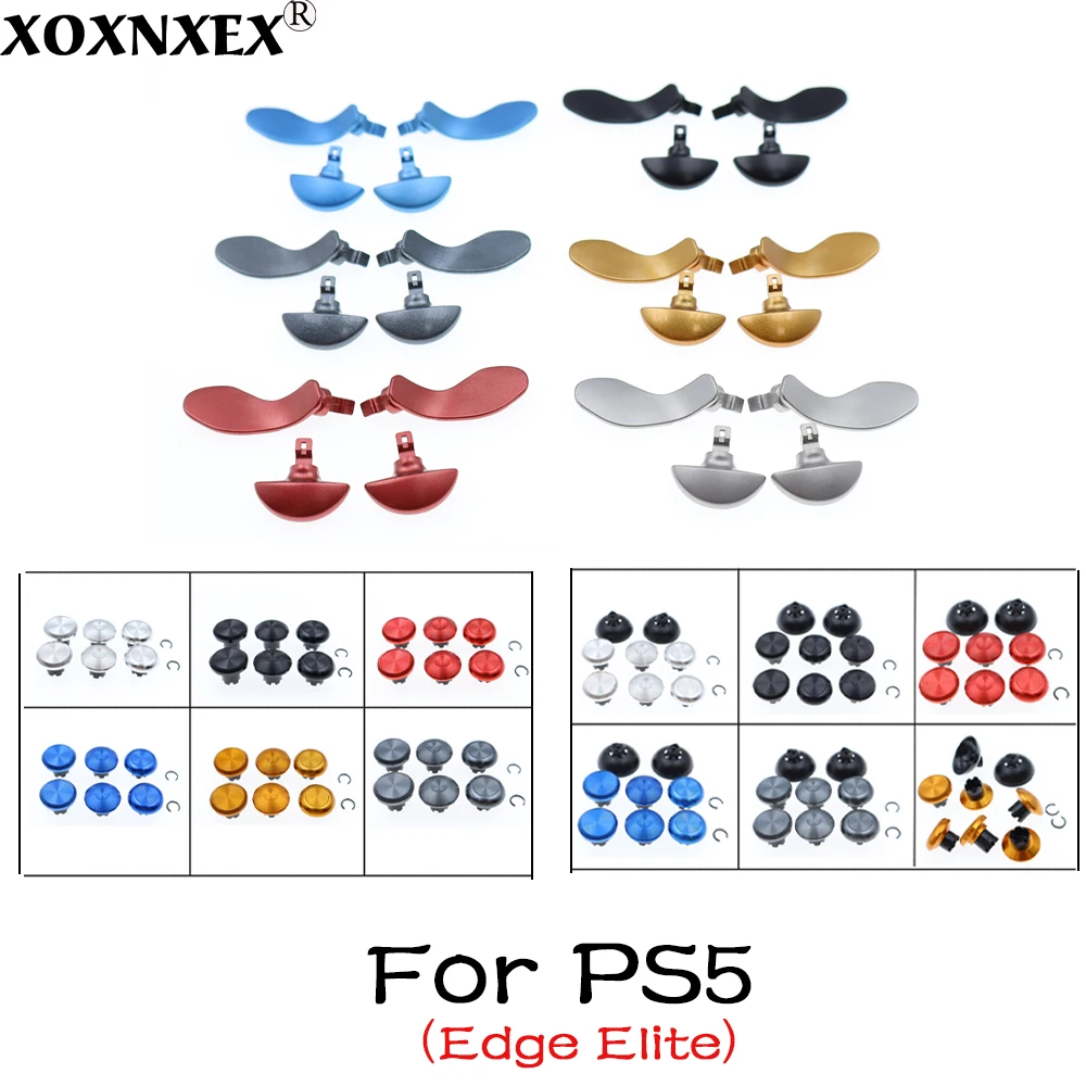 1 set originale per controller maniglia di gioco PS5 Edge Elite tappo a bilanciere alto e basso in metallo paddle paddle pulsante posteriore accessorio