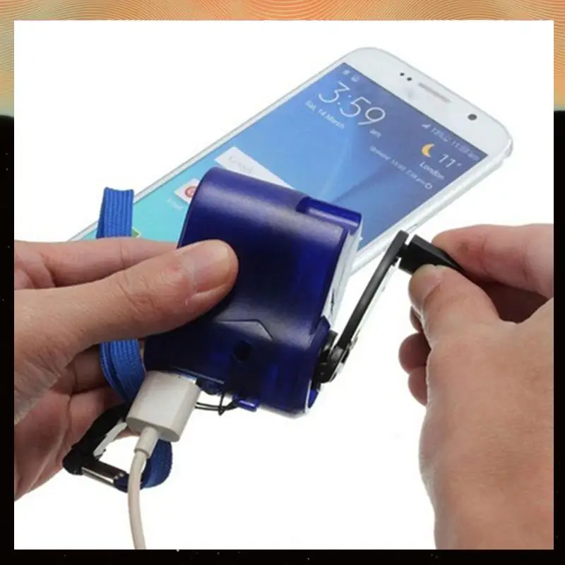 

2X USB аварийное ручное динамо-машина для универсального зарядного устройства, дорожное зарядное устройство, гаджеты-Y05A