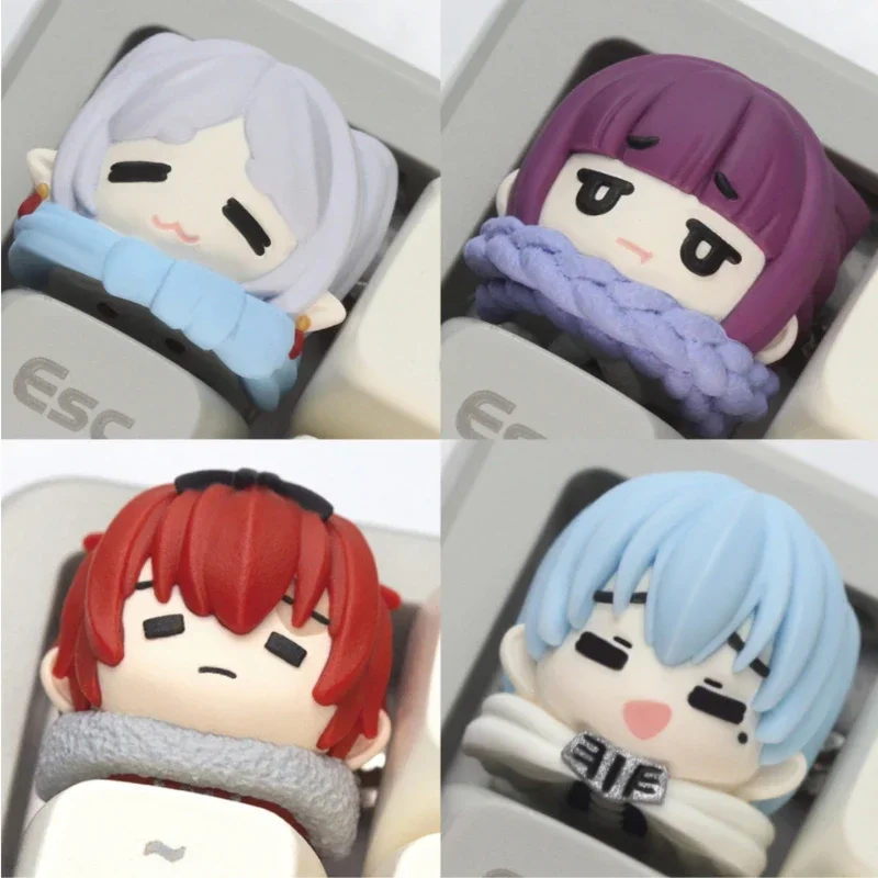 Frieren: Beyond Journey's End Keycap Custom Anime Keycap Resin Keyboard Caps Original Keycaps Mechanical Keyboard Accessories