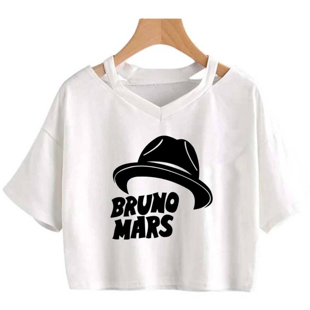 Bruno Mars the Romantic Tour Crop-Top Shoujo lustiges süßes koreanisches Mode-T-Shirt süße Szene Grunge – Detail 4