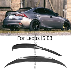 For Lexus IS E3 3rd generation PSM Style Carbon fiber Rear Spoiler Trunk wing 2013-2020 FRP honeycomb Forged