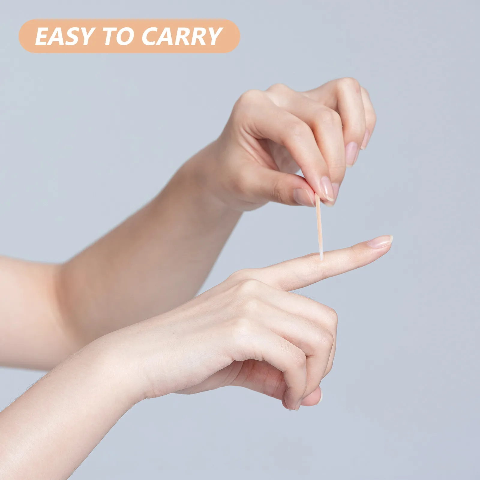 300Pcs Cotton Toothpicks Disposable Bamboo Sticks Strong Adsorption Makeup Nail Cleaning Single-Headed Toothpick