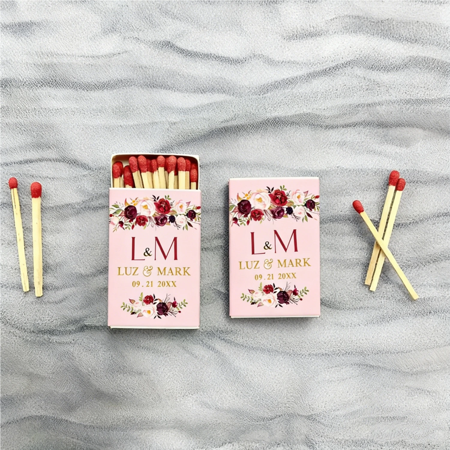 

Спичечные коробки на 21-й день рождения, персонализированные спичечные коробки, оптовые партии спичечных коробок на день рождения, для свадьбы, помолвки, девичника, дня рождения