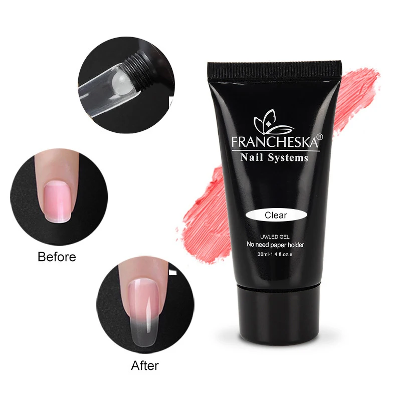 Led Uv que ahorra tiempo, acabado brillante duradero, fuerte y duradero, resultados de calidad profesional, Gel de extensión rápida