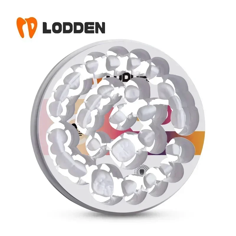 Lodden 4D โปรหลายชั้น Zirconia ห้องปฏิบัติการทันตกรรม8ชั้น A1 A2 A3 A3.5 CAD ระบบเปิด98x10-25mm 43%-57% ความแข็งแรงสูง43%-57%