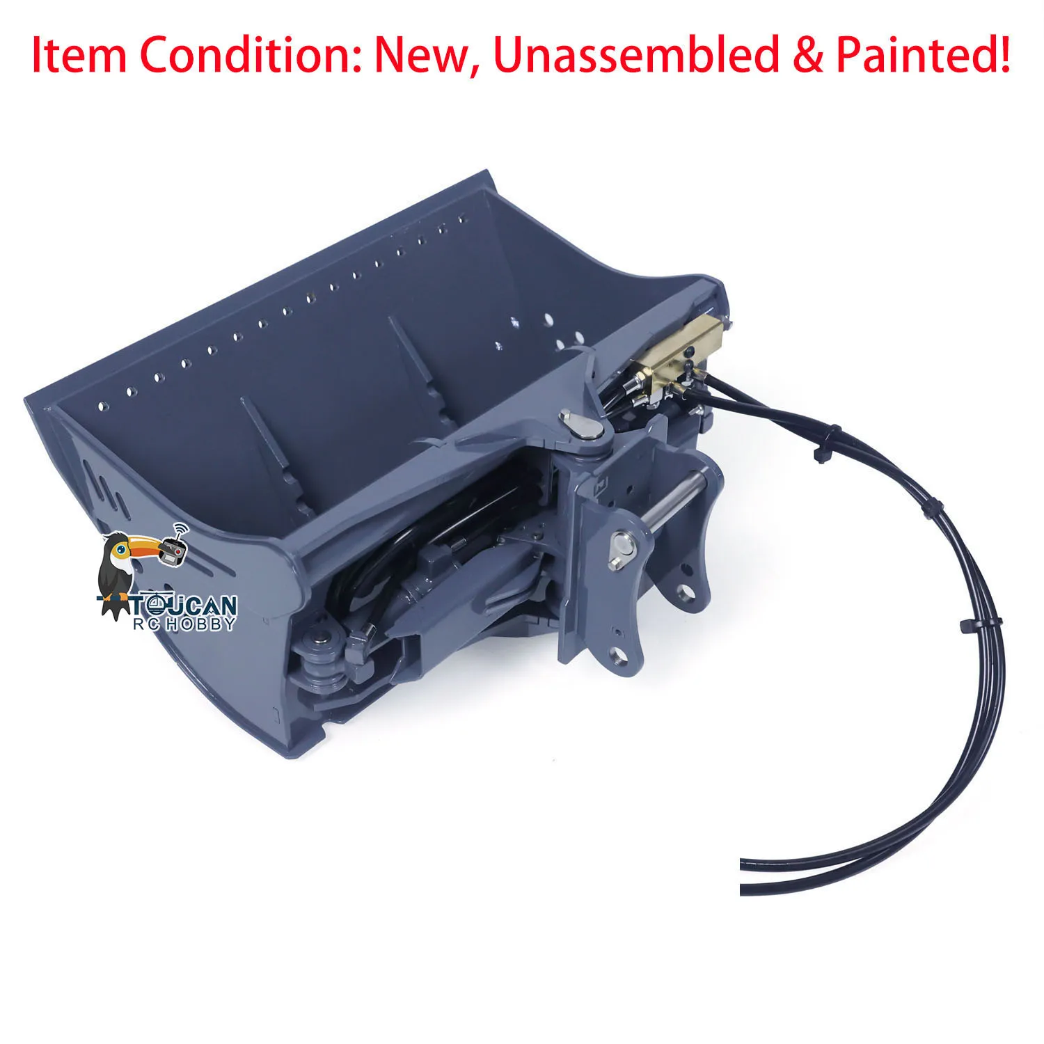

LESU Metal Tiltable Bucket Upgraded Spare Part for 1/14 Hydraulic RC Excavator PC360 ET26L ET30H LR945 Radio Control Digger