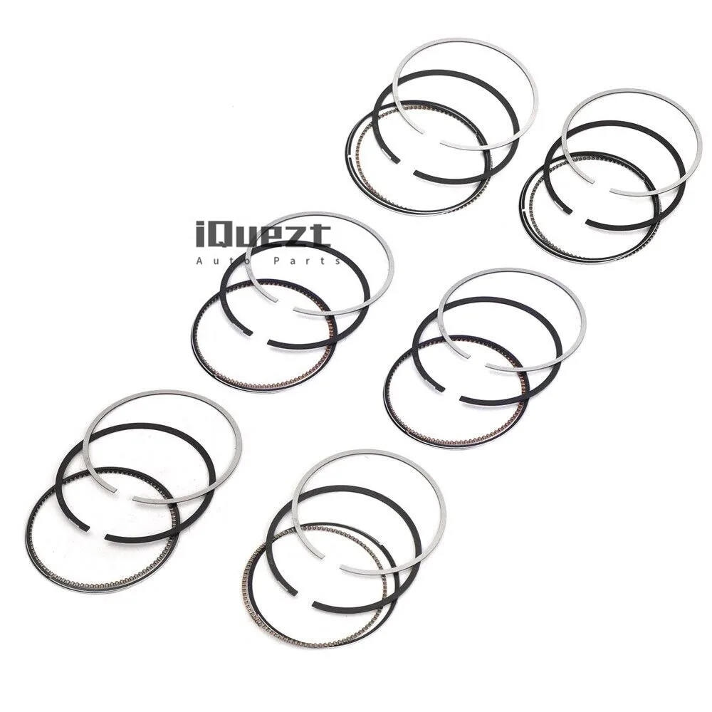 6x Piston Rings Set STD Mahle for Porsche Cayenne Audi A3 TT VW Golf R32 3.2 VR6 022198151A