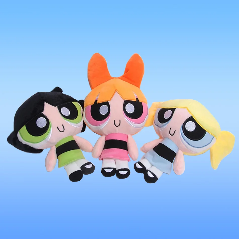 

Новинка, 3 шт./лот, 20 см, плюшевые игрушки для девочек с героями мультфильмов, милые плюшевые куклы с пузырьками и цветком, подарки для детей