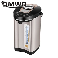 DMWD Stainless Steel 5L Smart Thermostatic Automatic Insulation Hot Water Bottle Electric Kettle Teapot Boiler Heater Cook Pot