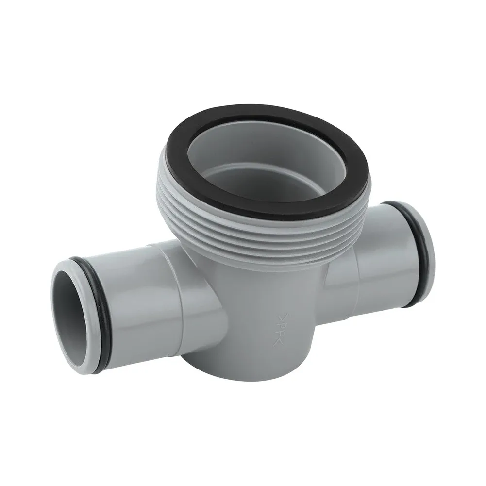 for triple Outlet Pool T Connector 1.5 in to 1.25 in ABS Plastic with Leak Resistant Design for Intex Pool Systems