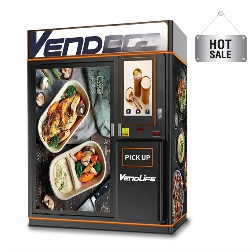 Hot Selling Ready Meal Vending Machine, Fast Hot Food Lunch Box with Lift System, Qatar Customized, FL Wholesale