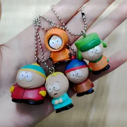 Southpares Figures Q Verison Toy Kyles Piples Cartmans Action Figures Model Anime Peripheral Keychain Pendant