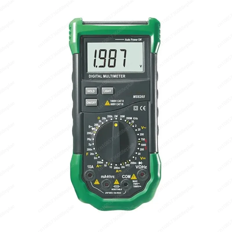 Ms8265 multímetro digital 4 1/2 lcd ac dc tensão corrente resistência capacitância testador medidor teste de diodo de continuidade