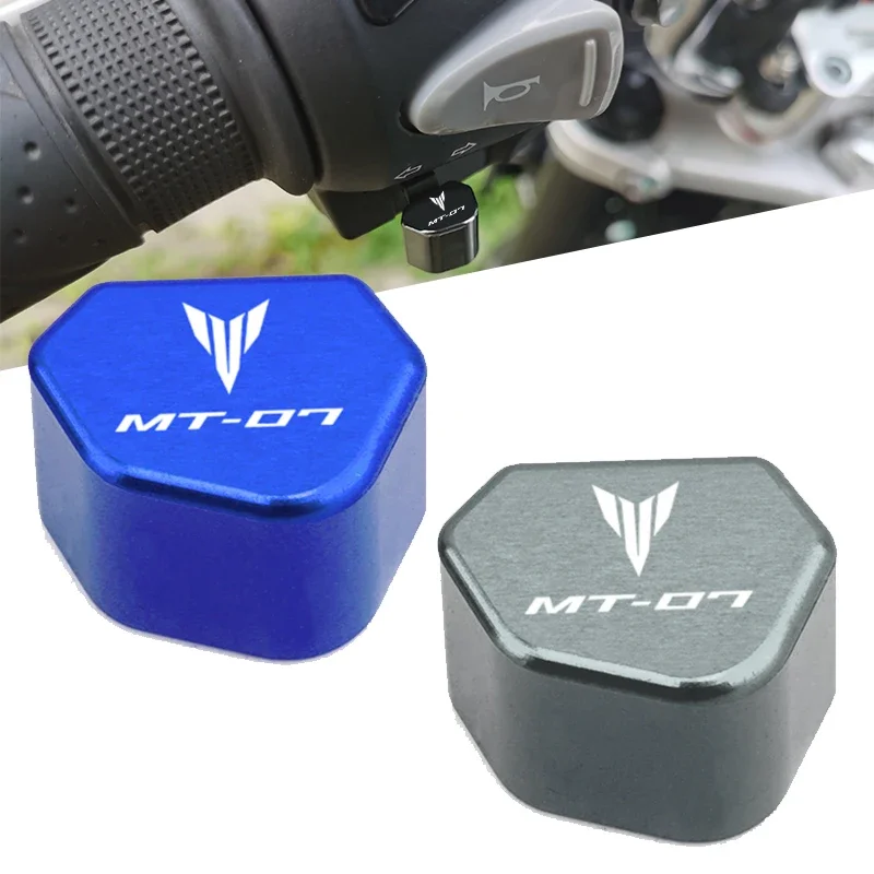 MT07 LOGO Motorcycle Switch Button Turn Signal Keycap For Yamaha MT07 MT 07 MT-07 Tracer 2014-2023 2015 2016 2017 2018 2019 2020