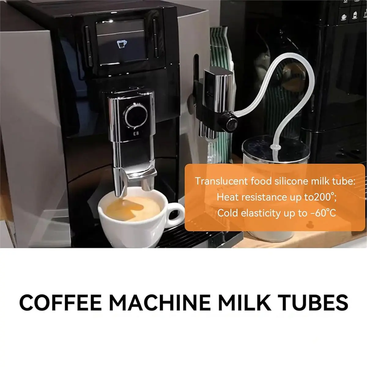 

2026 New Milk Tube Hose Set for Milk Pipe Connectors and Hose Brush for Impressa Giga Fully Automatic Machine