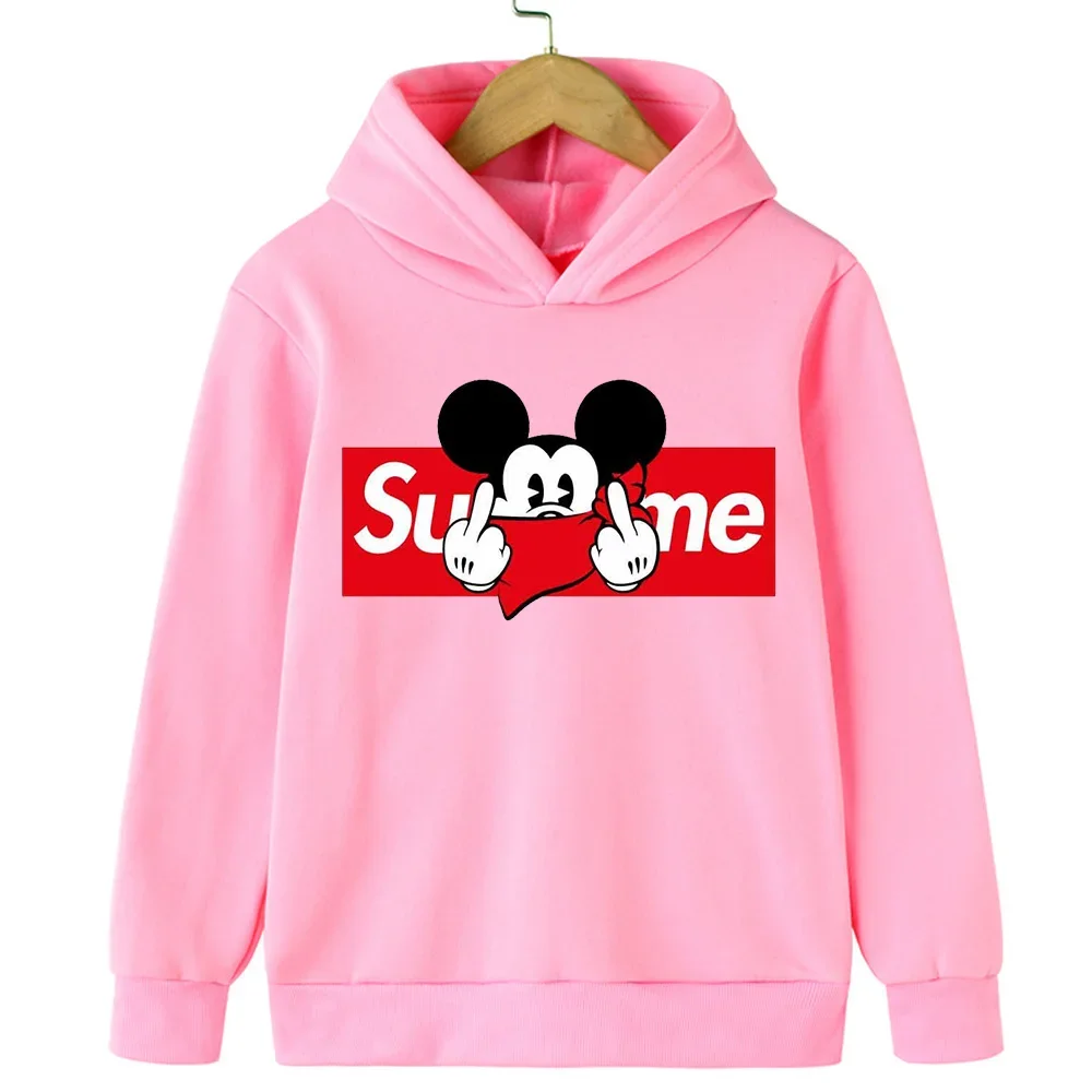 

Mickey Mouse's New Fashionable and Cute Children's Hoodie, Comfortable and Soft Top, Stylish and Trendy Children's Sweatshirt