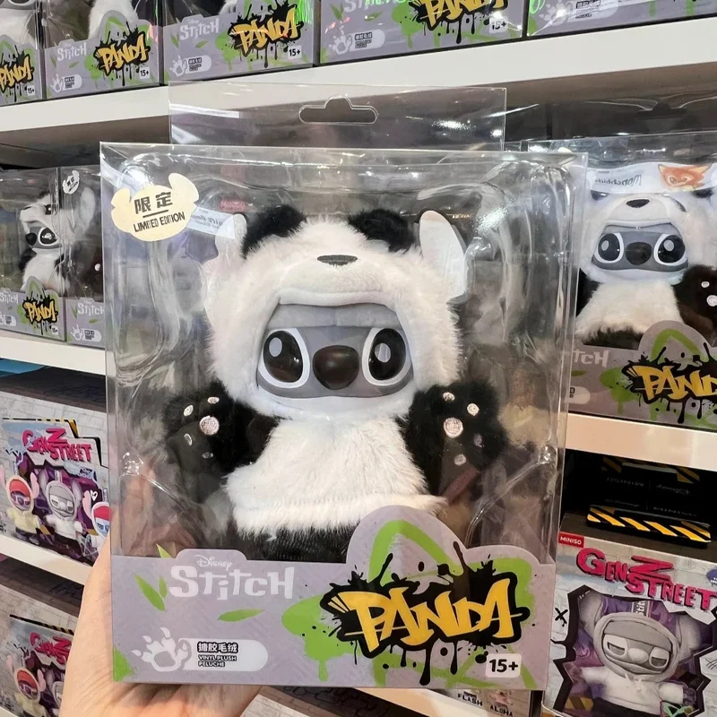 

Виниловый плюшевый брелок Disney Miniso Stitch Genz Street Series Blind Box Panda Stitch, ограниченная серия, коллекционный очаровательный подарок