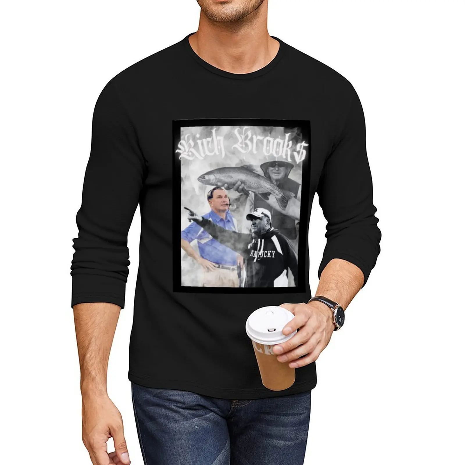 Football Papaw - Rich Brooks Long T-Shirt vintage clothes oversized t shirts Blouse fitted t shirts for men