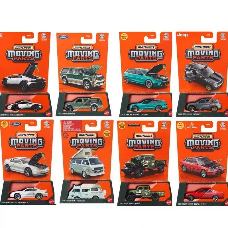 Coche de Juguete Original Matchbox con Piezas Móviles, Escala 1/64, Metal Fundido a Presión, Modelo de Vehículo 1986 Volkswagen T3 Vanagon Mustang Bmw M5, Regalo de Cumpleaños