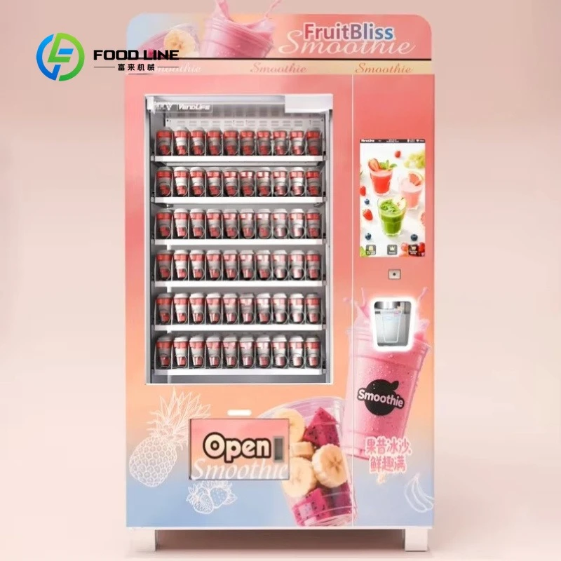 Customized High Quality Self-service Smoothie Vending Machine, Automatic Blender for Frozen Milkshake & Fruit Smoothie
