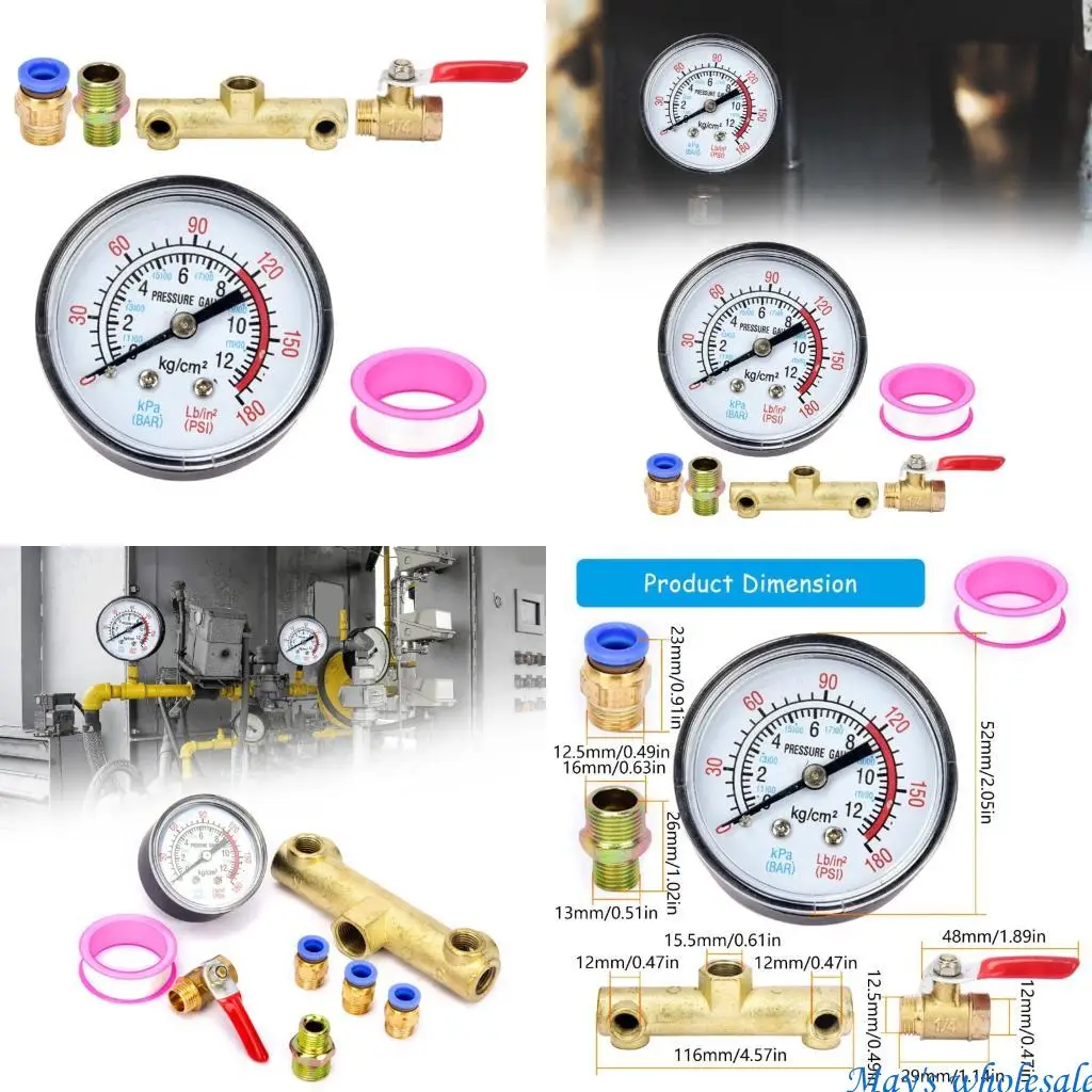 Comprehensive Air Compressor Repair Part with Reliable Pressure Gauge for Repair 448A