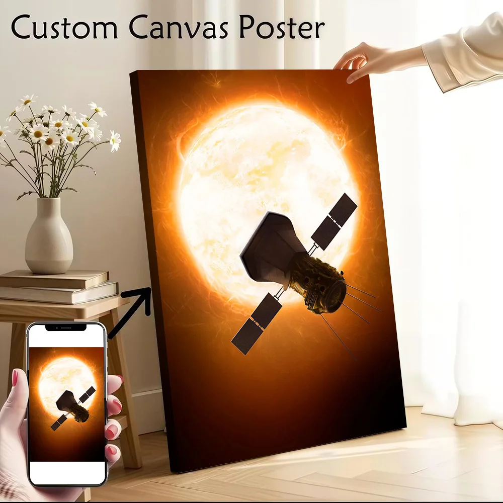 Parker Solar Probe Printed Canvas Poster Custom Pictures Wall Art Canvas Painting for Room Decorations Decorative Picture Frames