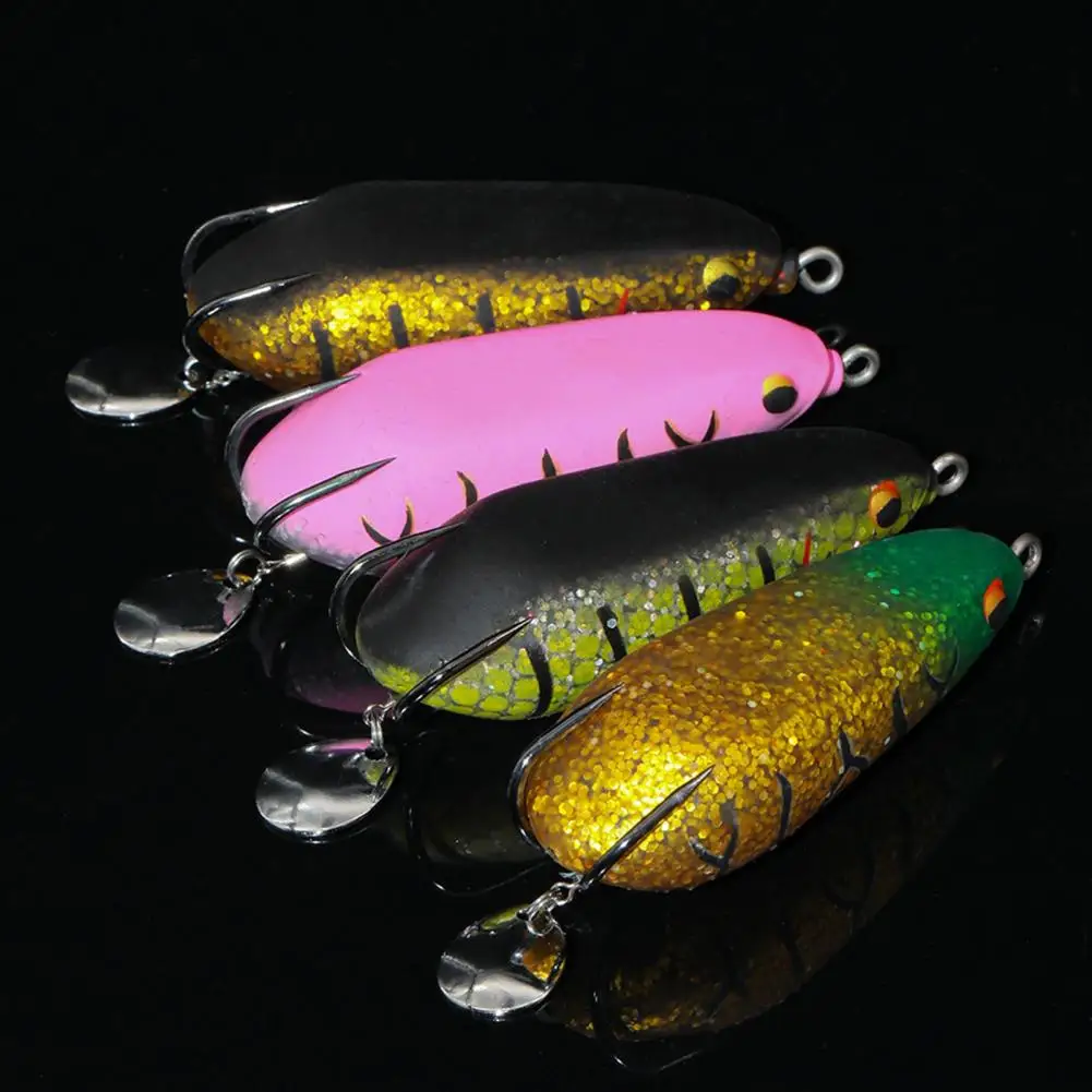 

Delicate Frog Lures Vibrant Portable Mini Thunder Frog Hook Fishing Lures 3D Eyes Frog Baits for Angling