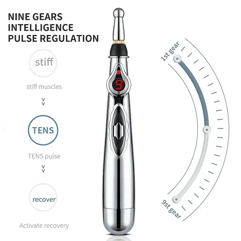 Electronic Acupuncture Point Moxibustion Probe Pen Meridian Energy Meridian Pen Massage Pain Relief Laser Physiotherapy Massager