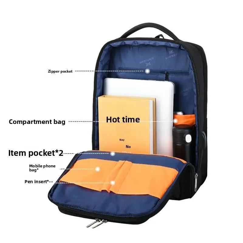 Fashion Oxford Cloth Business Travel Backpack Men's Multifunctional Niche Travel Waterproof Laptop Casual Backpack Waterproof