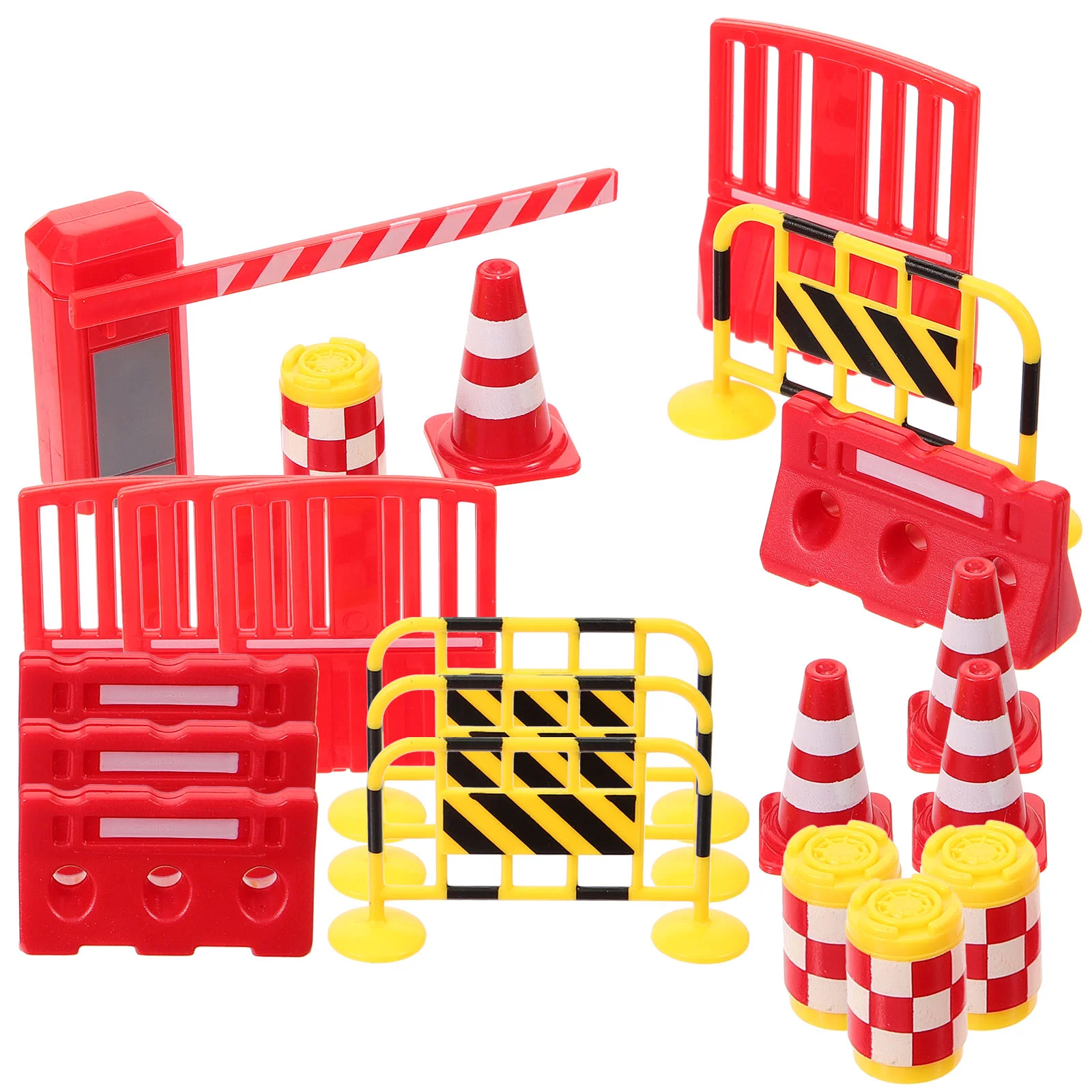 Parking Lot Road Sign Miniature Traffic Barrier Toy Simulation Signs Toys Cones