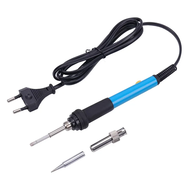 Blue temperature regulating electric soldering iron 220v maintenance tool