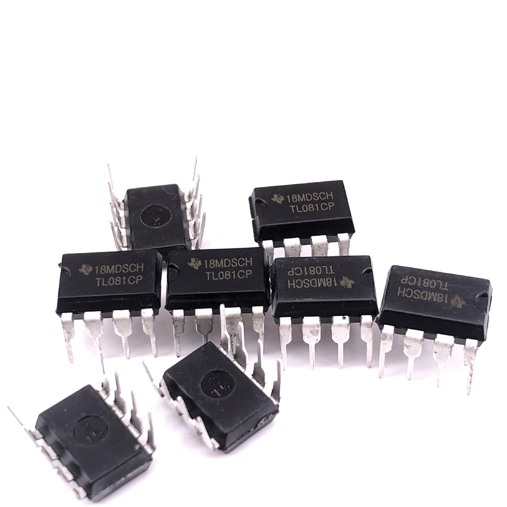 (10pcs) TL081CP TL081 DIP-8 Single channel JFET input operational amplifier