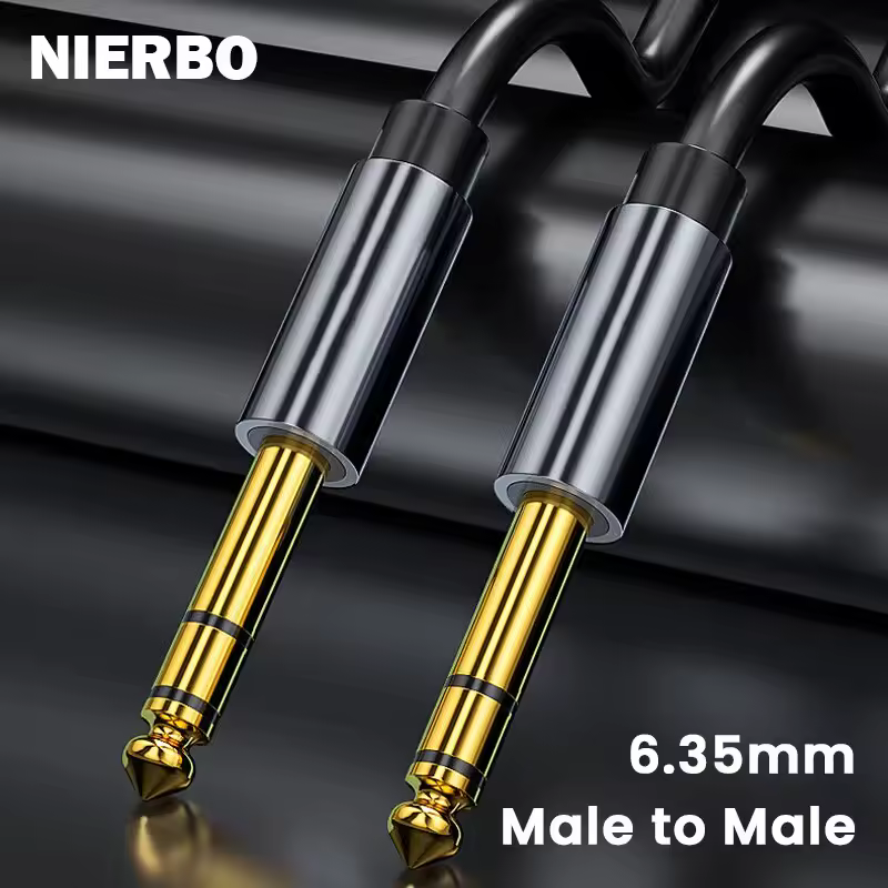 NIERBO 1/4 Inch Cable 6.35mm to 6.35mm Instrument Cable 1/4 Inch Guitar Instrument Cable Premium 6.35mm Mono Jack 1/4" TS Cable