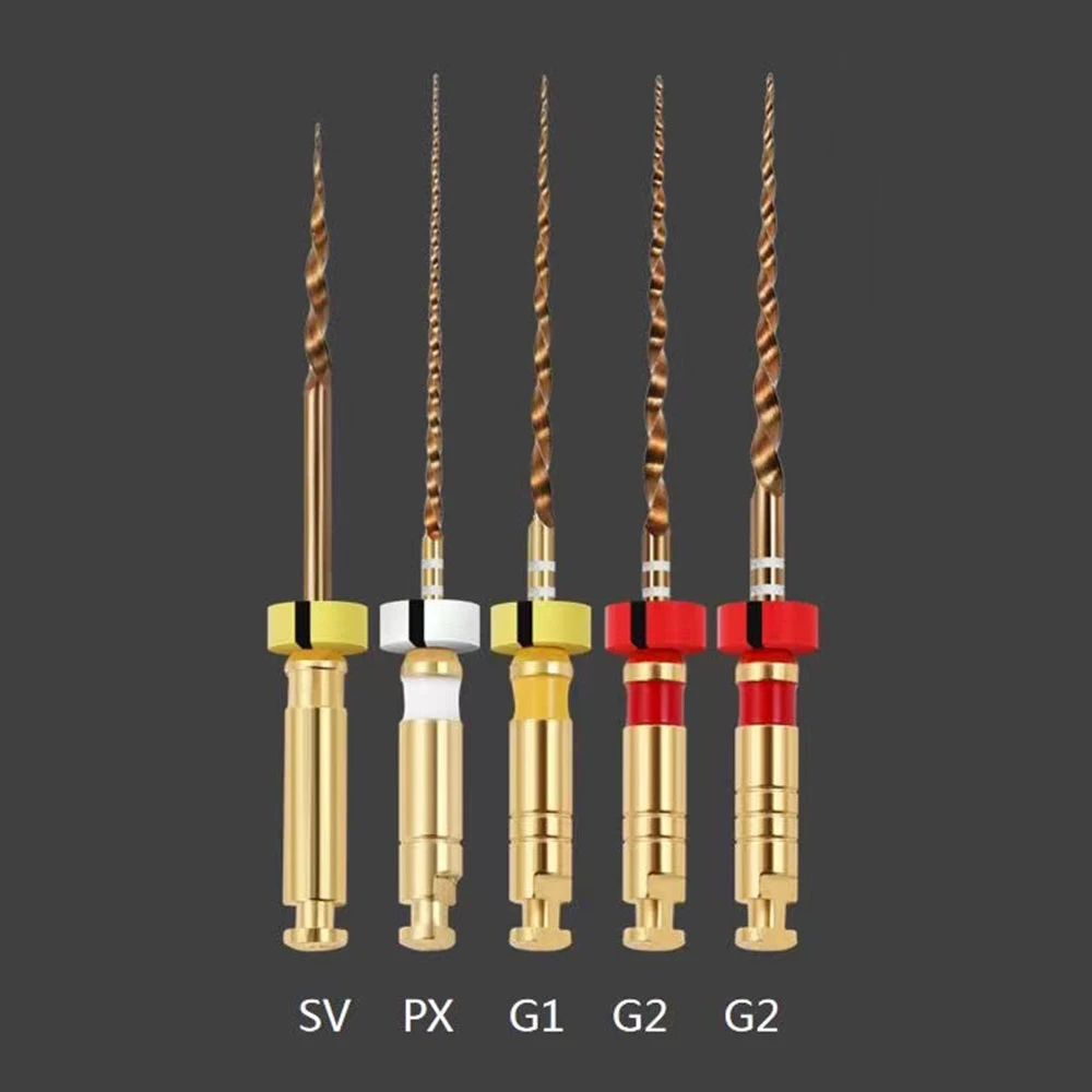 5 sztuk/paczka Dental Rotary Files 25/.04 25/.06 20/.07 15/.03 20/.04 pliki endodontyczne NITI używane do stomatologicznych instrumentów obrotowych