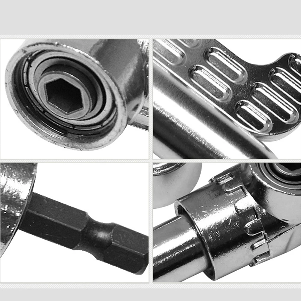 

2pcs 105 Degrees Right Angle Adapter For Tight Spaces Electric Drill Tool Extension Drill Screwdriver Socket Holder Hex Drive