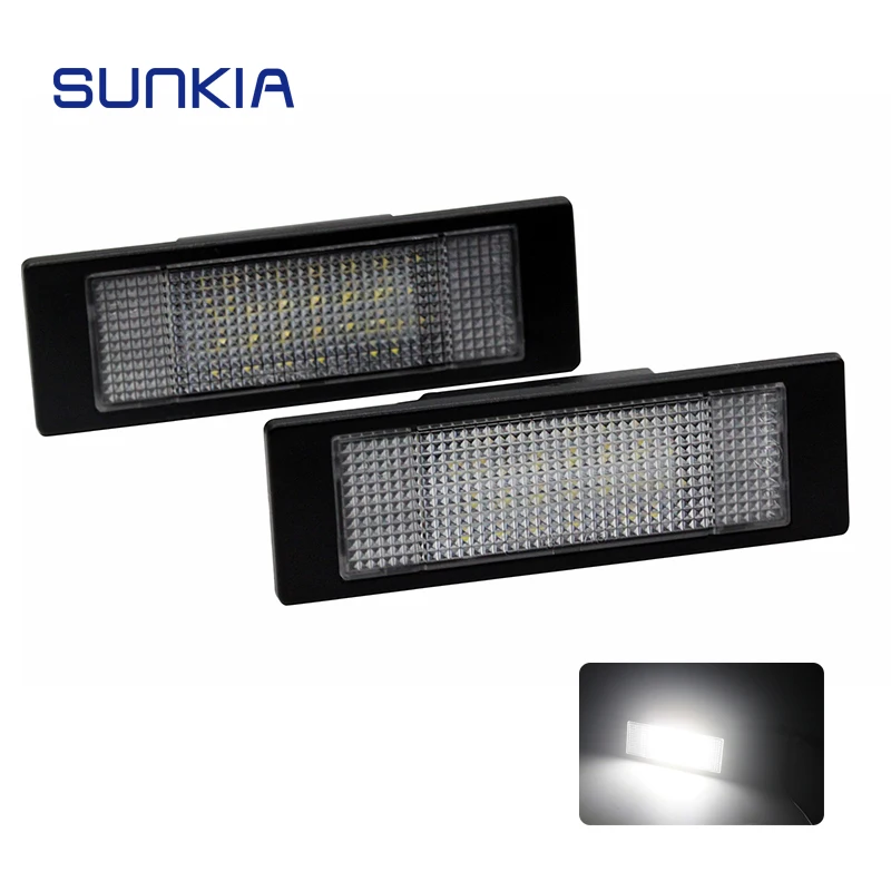 Car LED License Plate Number Light White Lamp Canbus Bulb Kit for Fiat Multipla/Marea Benzina/Diesel/ for Alfa Romeo
