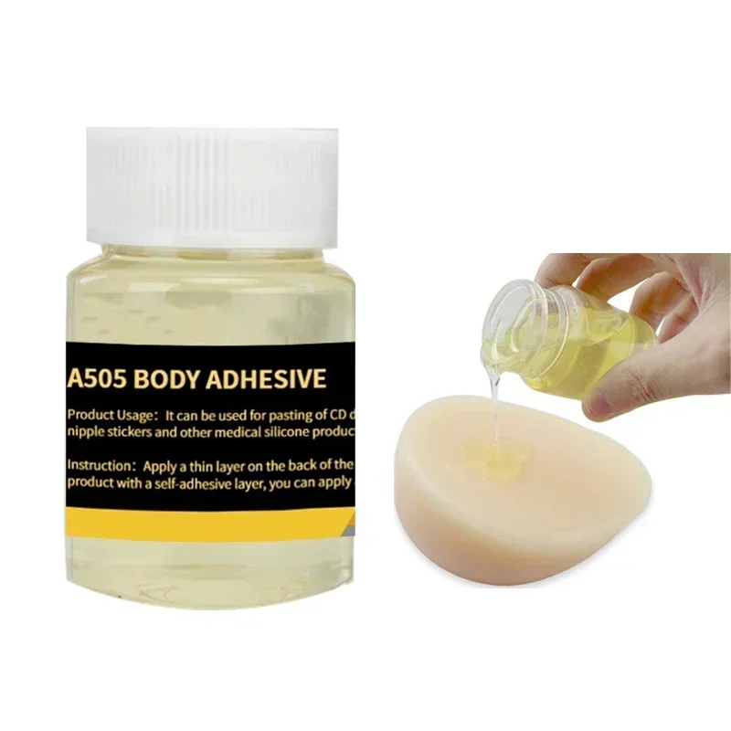 CD Silicone A505 Body Adhesive Glue & Remover To Skin Special For Cross Dresser Invisible Fake Silicone Breast Forms 50ml