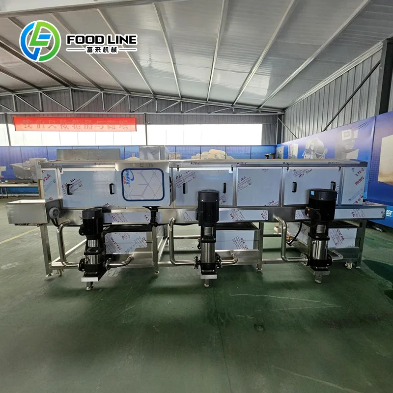 High-Efficiency Rotary Crate Washer Machine Commercial Food Tray Basket Washing Production Equipment FL Customized