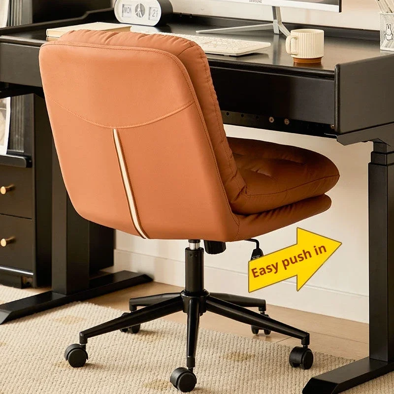 Thuiskantoor Bureaustoel Moderne gestoffeerde computerstoel Verstelbare draaibare bureaustoel met wielen Ergonomische comfortabele zitplaatsen