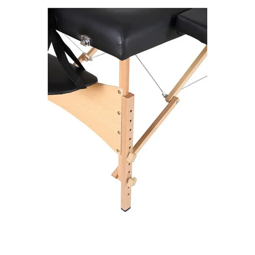 Foldable Portable Salon Beauty Massage Bed Modern Style Adjustable Wooden Eyelash Bed for Facial Therapy Beauty Shops