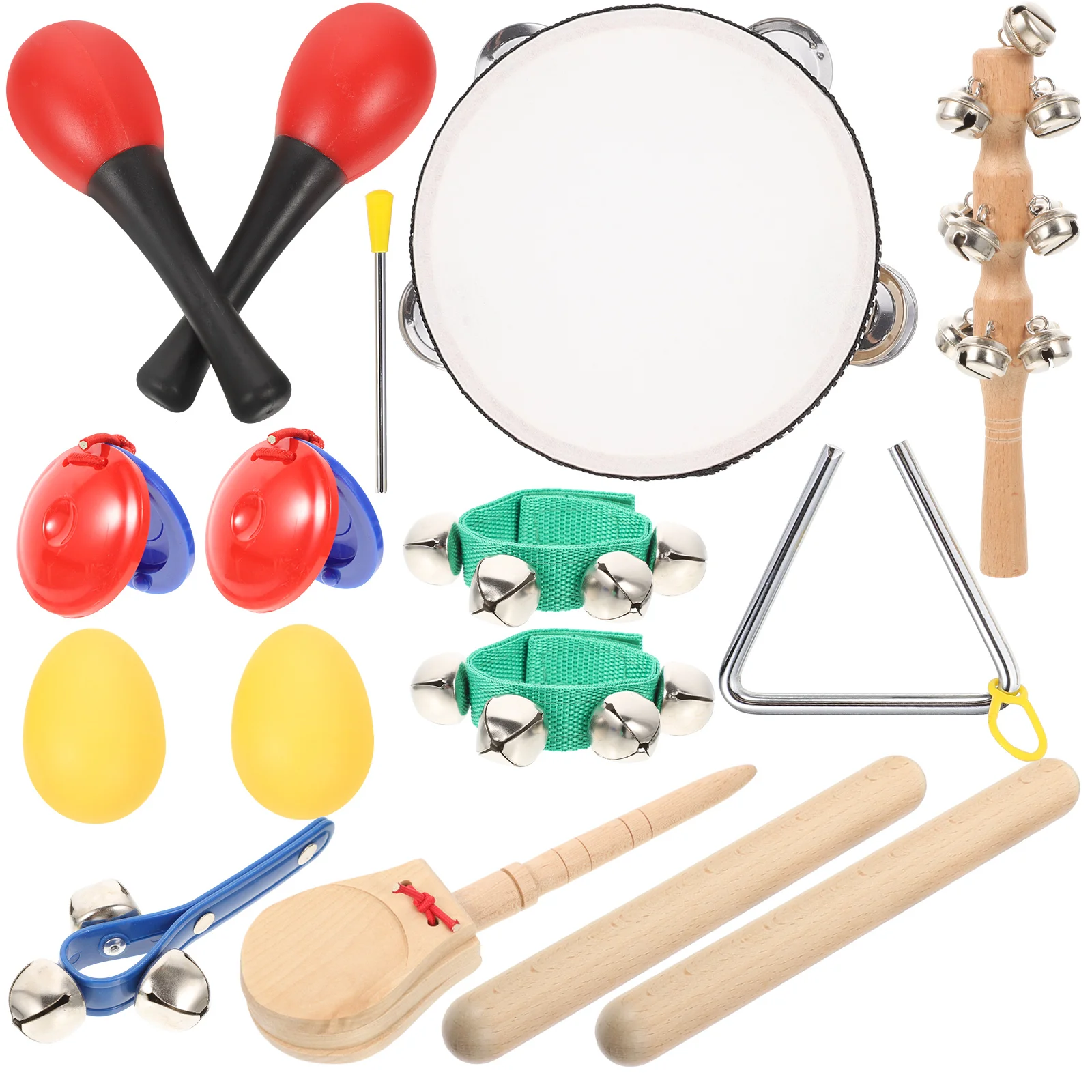 Wooden Percussion Instruments Kids Musical Toys Toddler Music Set Safe Natural Material Educational Gift For Children